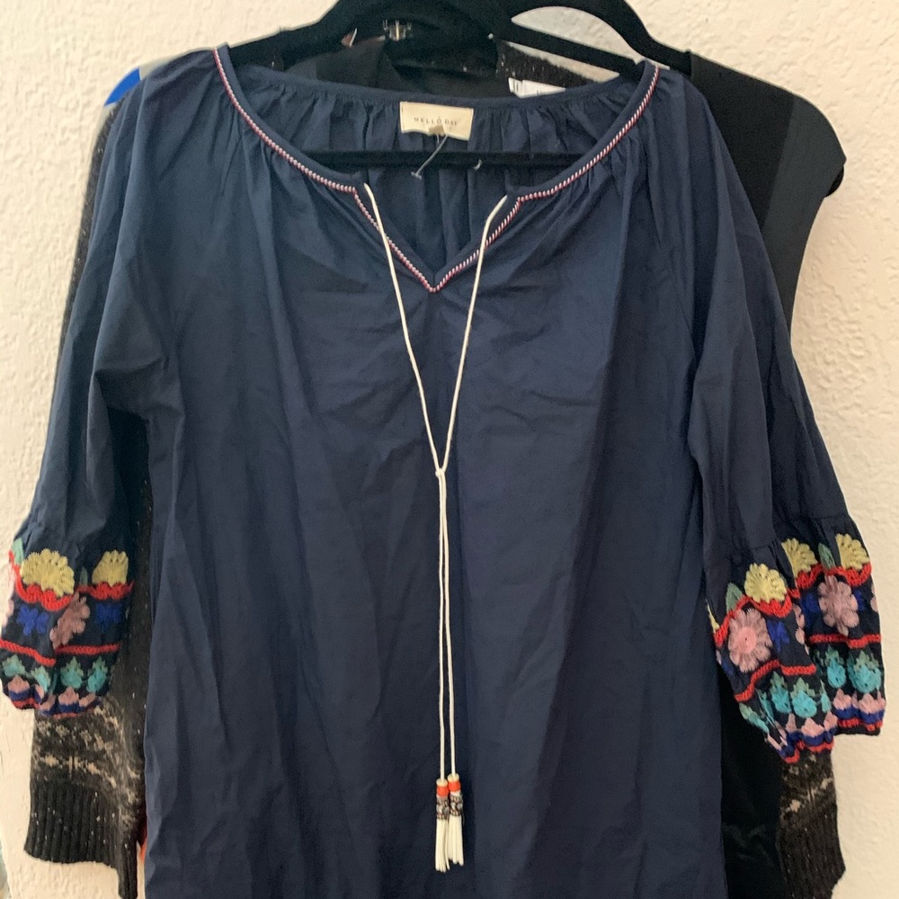 Nordstrom’s All Cotton Blue Summer Boho Dress